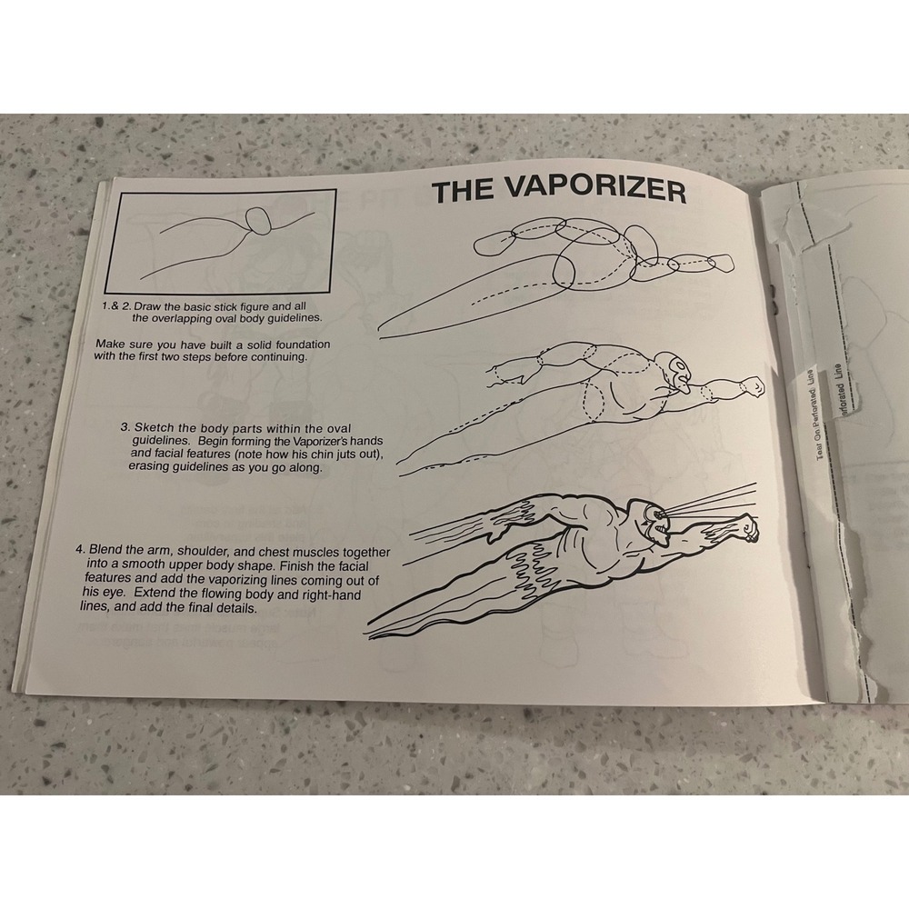 Vintage 1994‎ Softcover How To Draw Villains Book - Picture 2 of 3